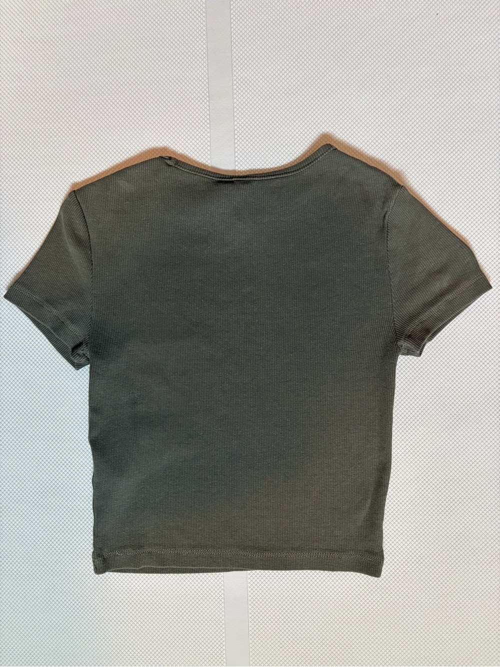 H&M Short Sleeve Ribbed Tee - Grey - Picture 2 of 3
